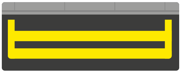 Double yellow lines