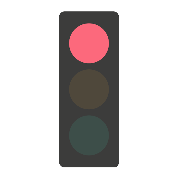 Red stop light